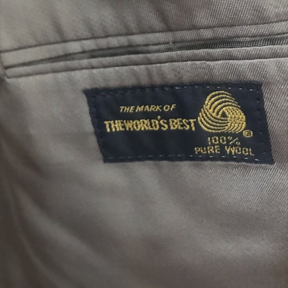 Mens suit jacket Strathmore USA 100% wool 42 Long - Picture 7 of 8